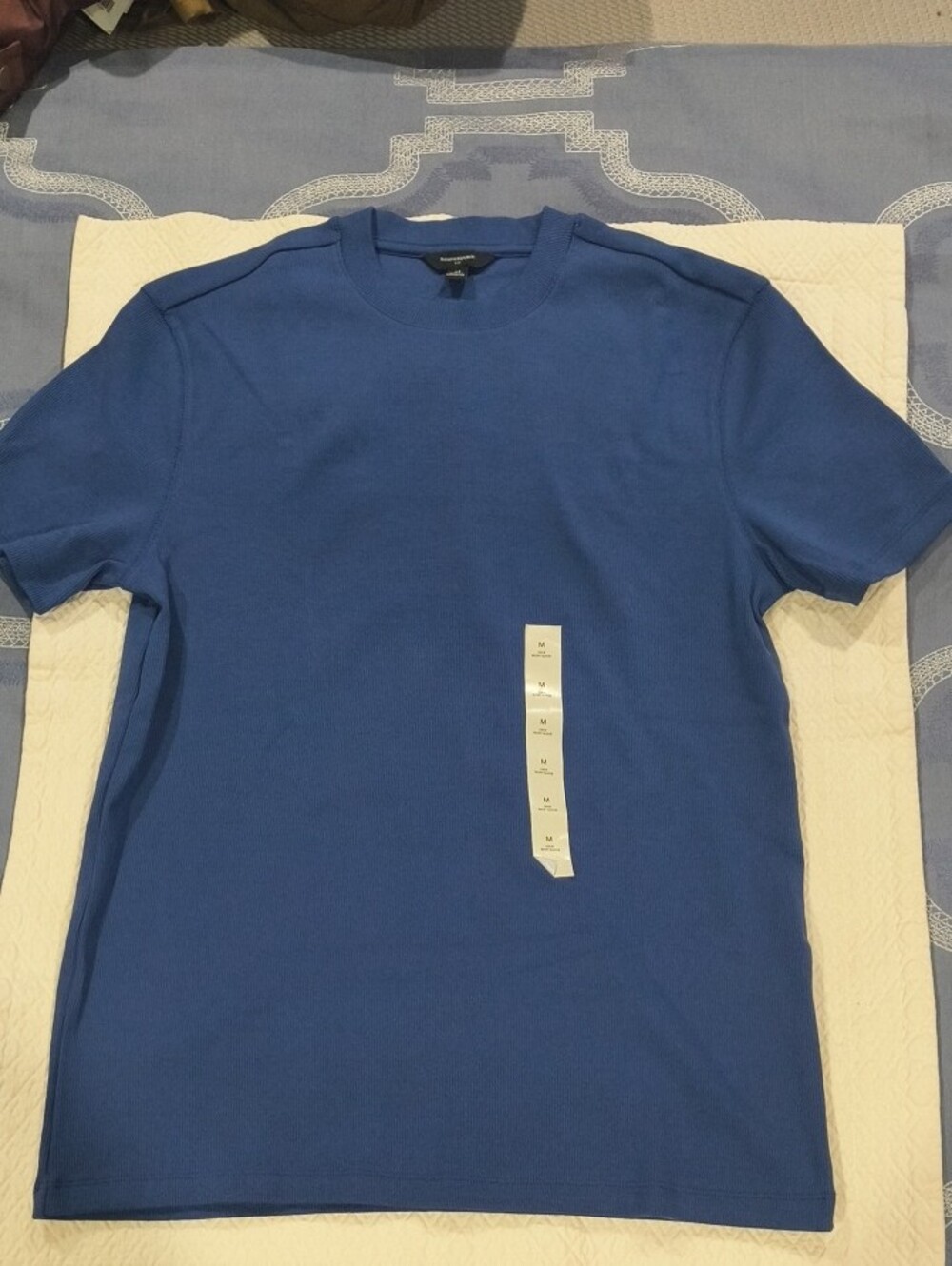 Banana Republic Mini Ribbed 100% Slim-Fit Cotton Tee